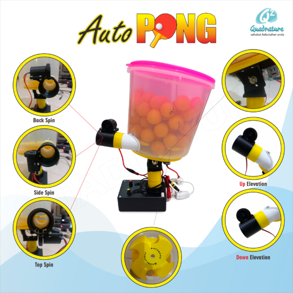 New Autopong 03 Autopong Robopong Robot Pingpong Alat Pengumpan Bola Tenis Meja