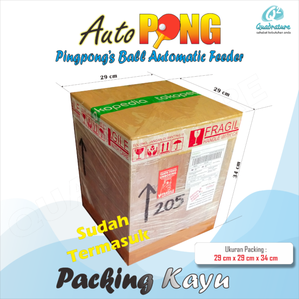 Swing Autopong Robopong Alat Mesin Pengumpan Bola Pingpong Tenis Meja Otomatis Quadrature