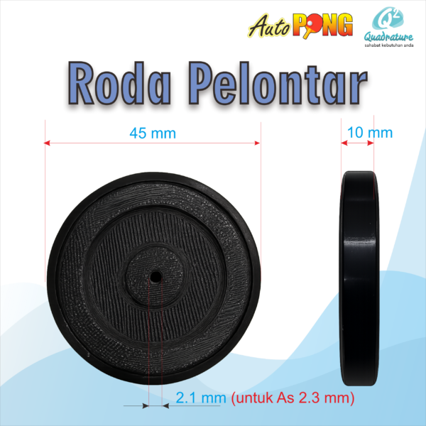 Roda Pelontar 02 Roda Pelontar plus Rubber Spare Part Autopong Quadrature Robot Pingpong / Tenis Meja