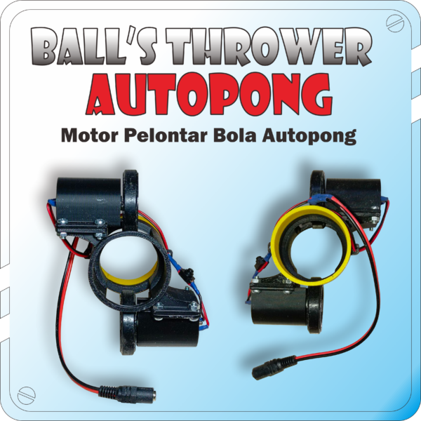 Thrower 3D 04 Double Motor Pelontar Bola Pingpong Ball's Thrower Autopong Robopong Outdoor